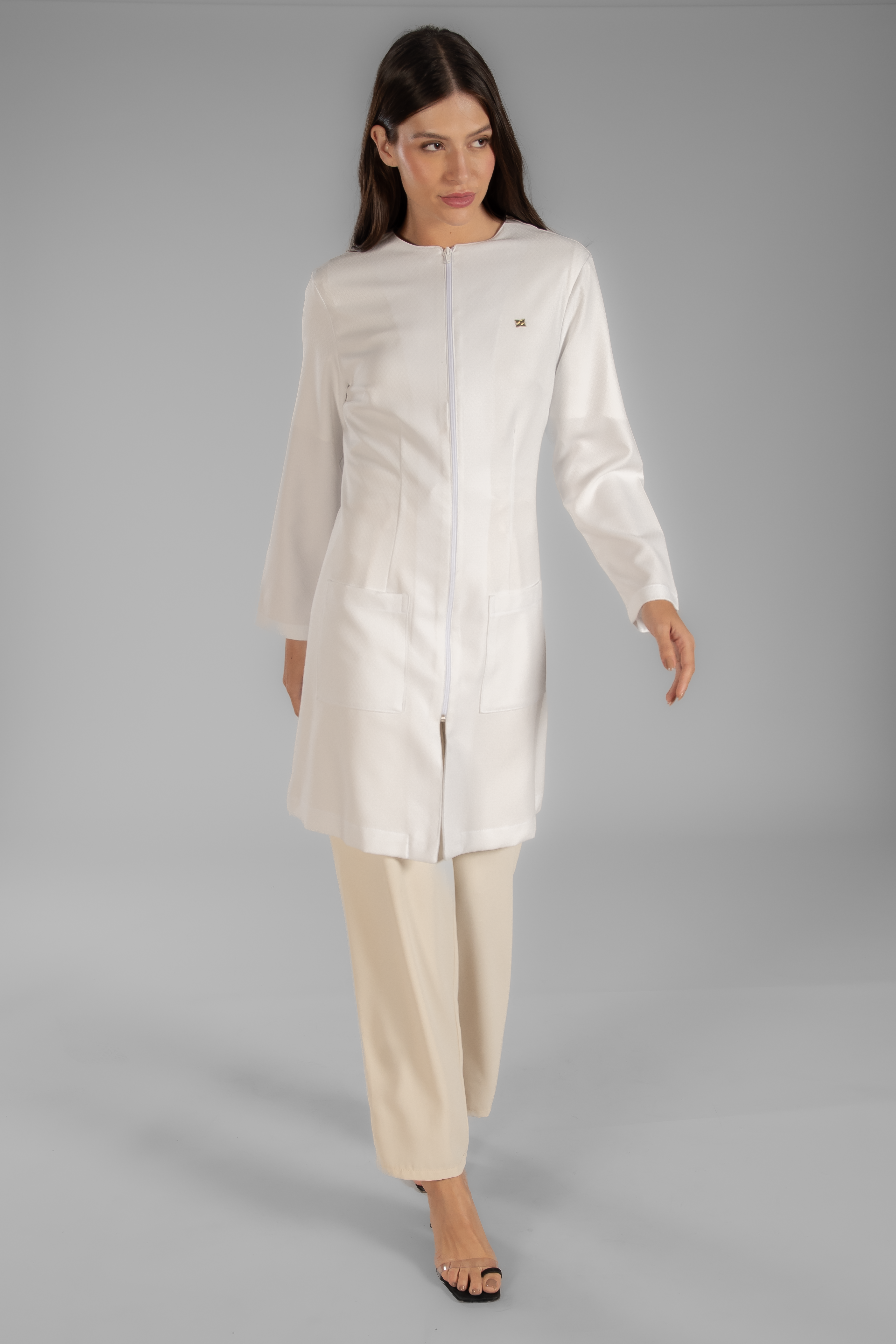 Jaleco Feminino Chanel Branco